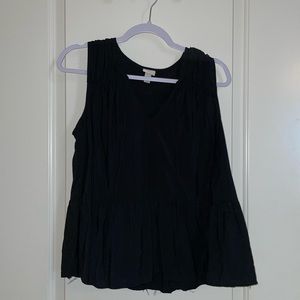 A new day ruffle tank top